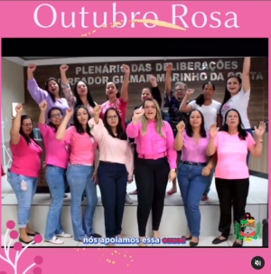 Juntas pela Vida: Outubro Rosa na C&acirc;mara Municipal de Confresa
