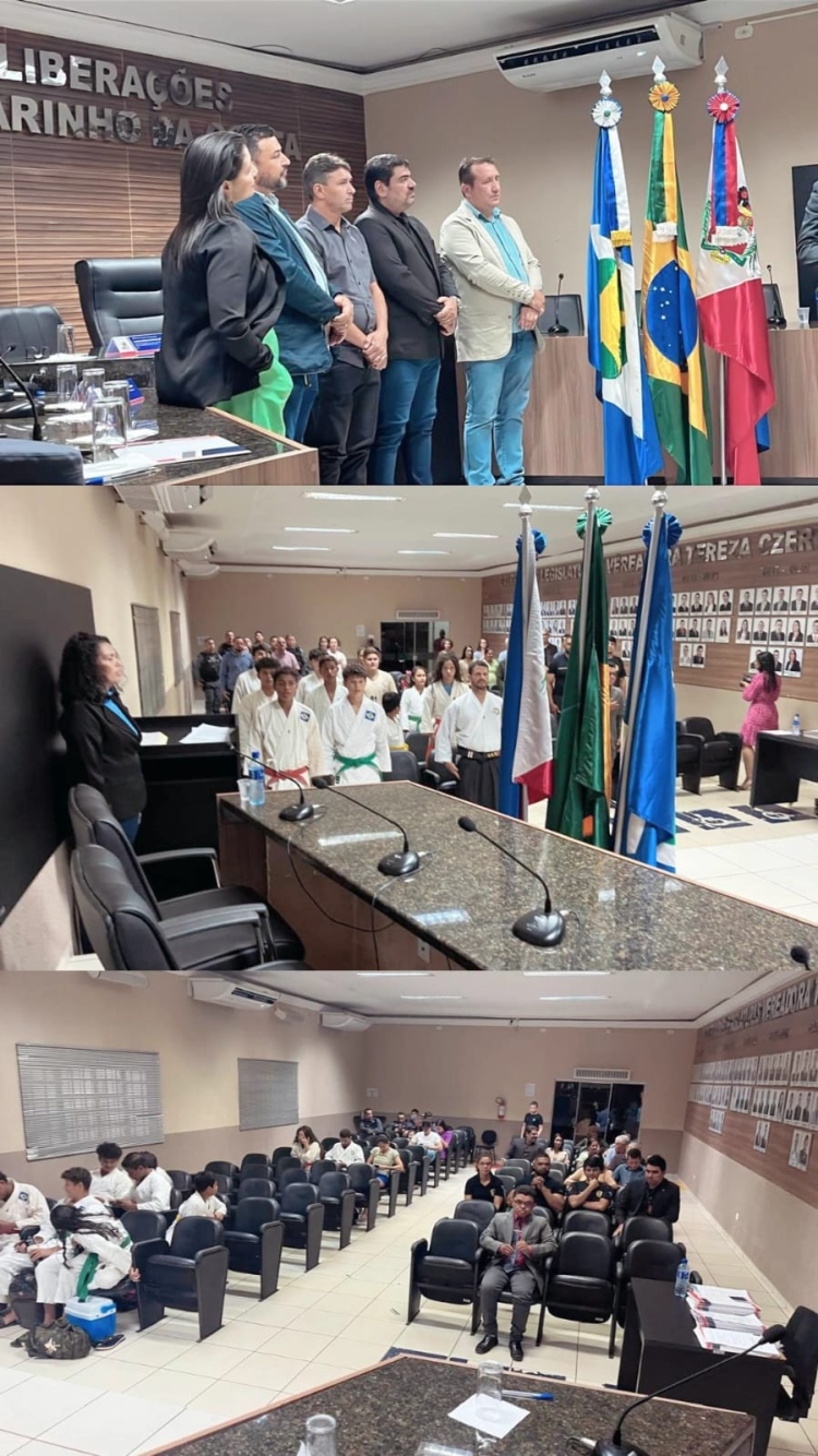 C&acirc;mara Municipal de Confresa entrega Mo&ccedil;&otilde;es de Aplausos a policiais militares, civis, atletas de karat&ecirc;, secret&aacute;rios, vice-prefeito e vereador mirim em reconhecimento aos relevantes servi&ccedil;os prestados &agrave; comunidade.