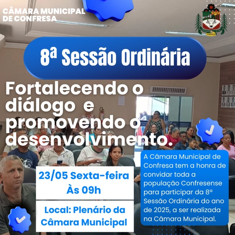 8&ordf; SESS&Atilde;O ORD&Iacute;NARIA DO ANO DE 2025