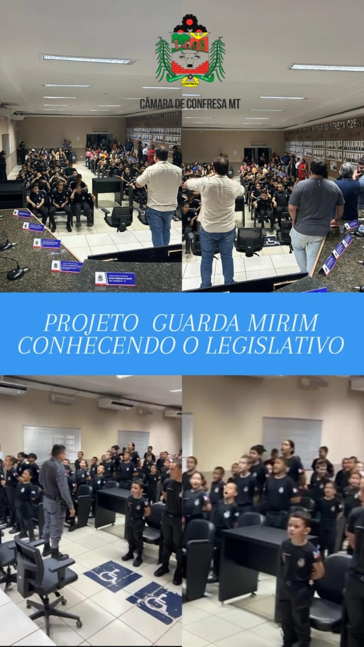 📚 C&acirc;mara Municipal de Confresa apoia o Projeto Guarda Mirim em momento de luz e esperan&ccedil;a para nossas crian&ccedil;as! 👧👦✨