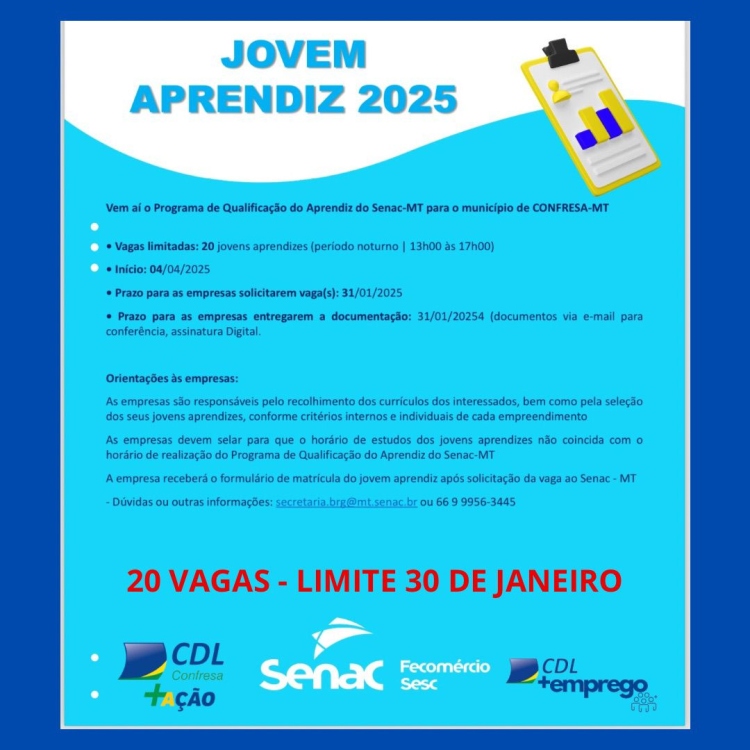 Oportunidade  Jovem Aprendiz
